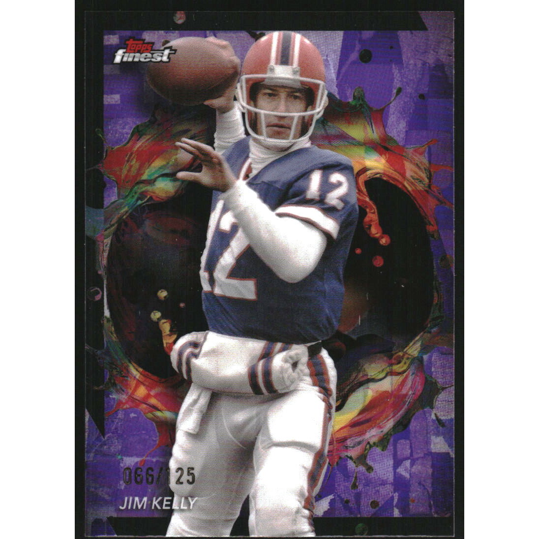 2024 Finest Purple Refractors #205 Jim Kelly 2024 Finest Purple Refractors #205 Jim Kelly