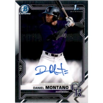 2021 Bowman Chrome Prospect Autographs #CPADM Daniel Montano