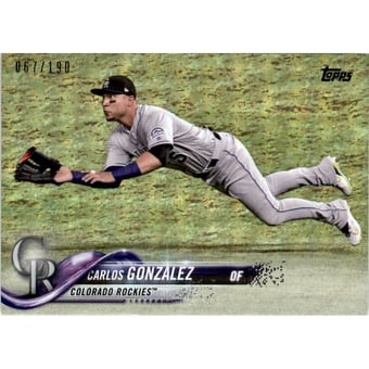 2018 Topps Factory Set Foilboard #110 Carlos Gonzalez