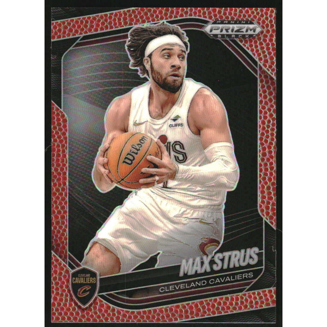 2024-25 Panini Prizm Black Prizms Basketball #163 Max Strus 2024-25 Panini Prizm Black Prizms Basketball #163 Max Strus