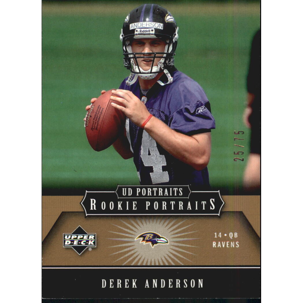 2005 UD Portraits Gold #107 Derek Anderson