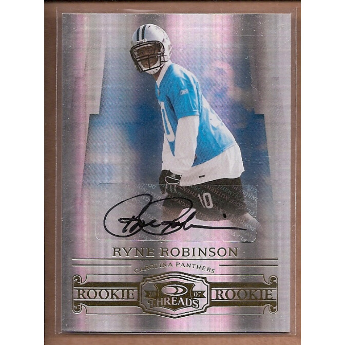 2007 Donruss Threads Rookie Autographs #178 Ryne Robinson/250. rookie card picture