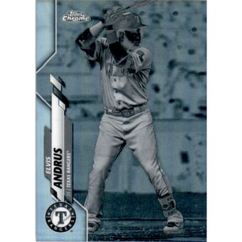2020 Topps Chrome Negative Refractors #158 Elvis Andrus