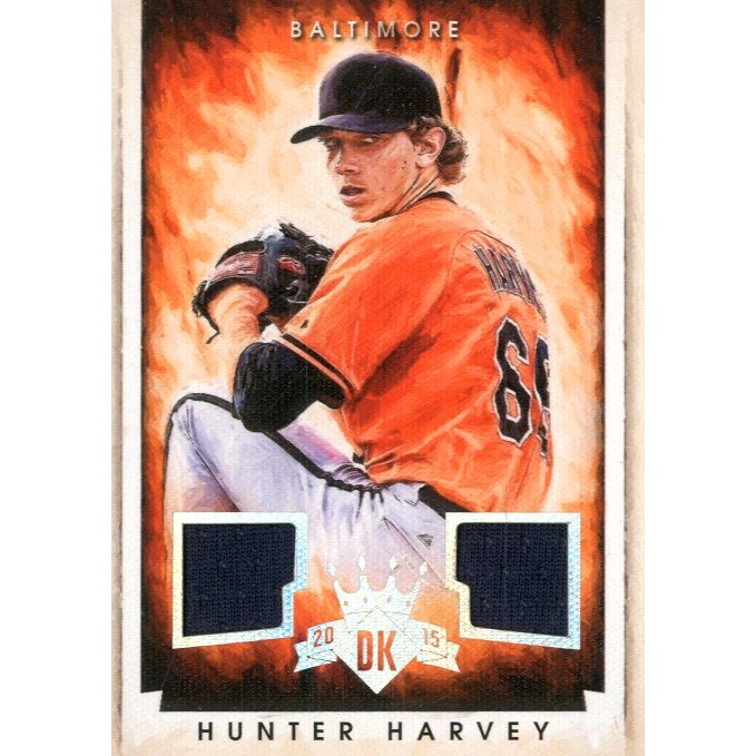 2015 Diamond Kings DK Materials Silver #210 Hunter Harvey/99