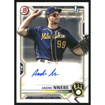 2021 Bowman Prospect Autographs #PAPRAN Andre Nnebe