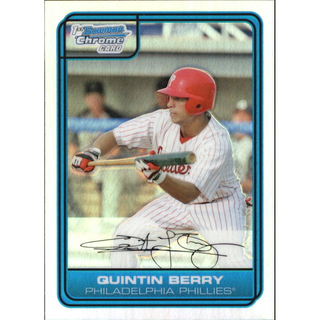 2006 Bowman Chrome Draft Draft Picks Refractors #53 Quintin Berry. rookie card picture