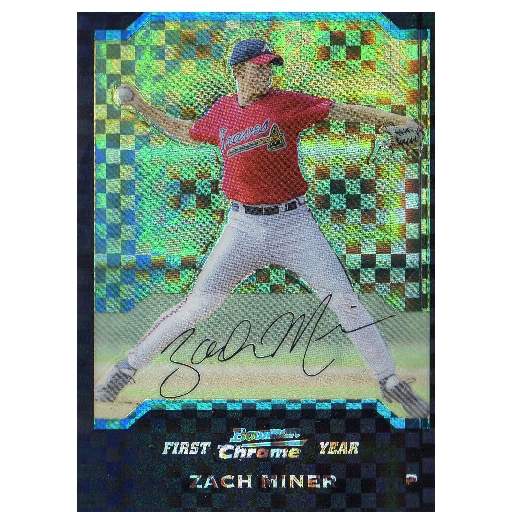 2004 Bowman Chrome X-Fractors #178 Zach Miner. rookie card picture