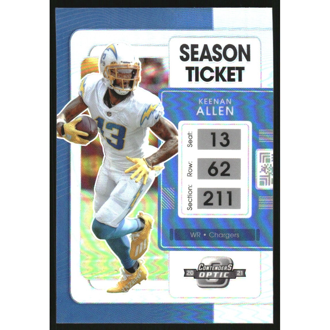 2021 Panini Contenders Optic Silver #24 Keenan Allen