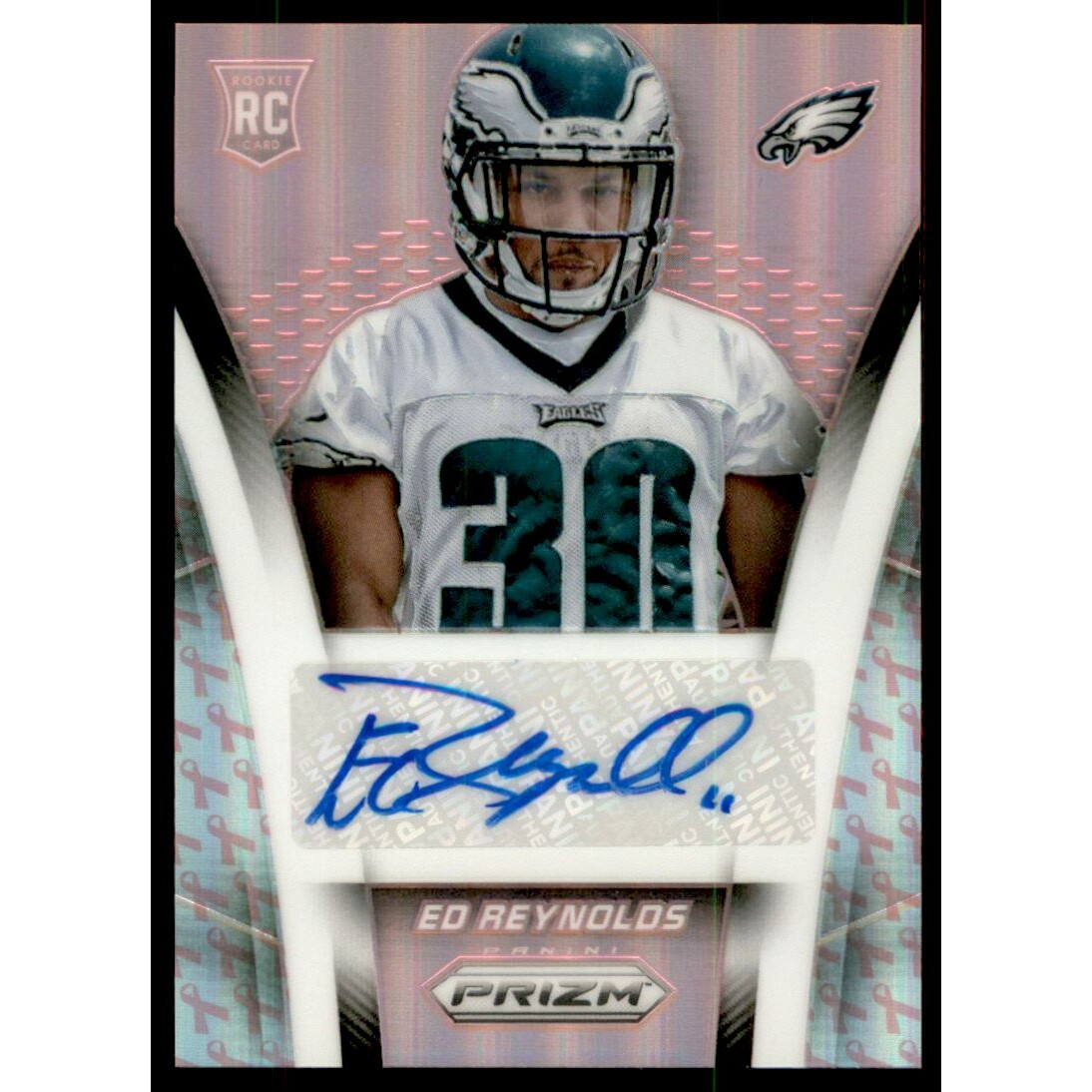 2014 Panini Prizm Rookie Autographs Prizms Pink #ARER Ed Reynolds/100. rookie card picture