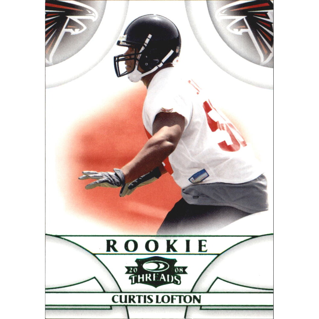 2008 Donruss Threads Retail Green #170 Curtis Lofton. rookie card picture