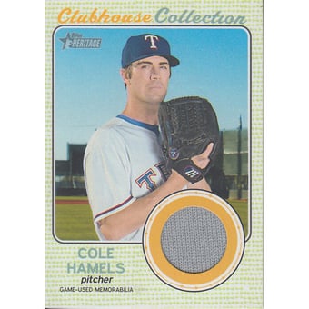 2017 Topps Heritage Clubhouse Collection Relics #CCRCH Cole Hamels