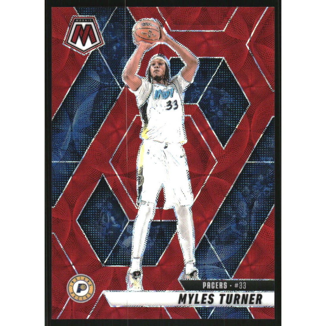 2024-25 Panini Mosaic Mosaic International Red #153 Myles Turner