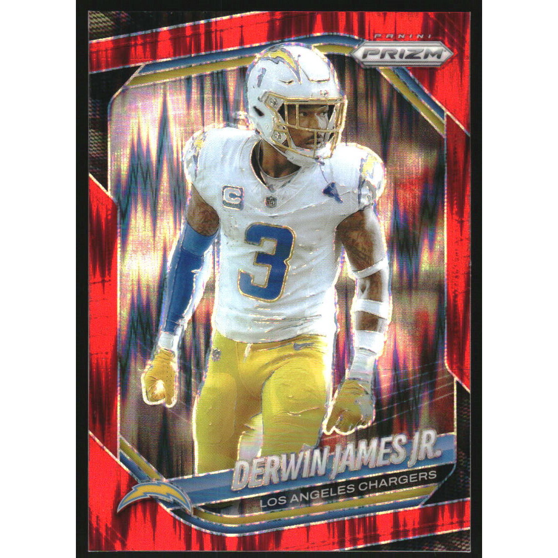 2025 Panini Prizm Prizms Red Flash #241 Derwin James Jr.