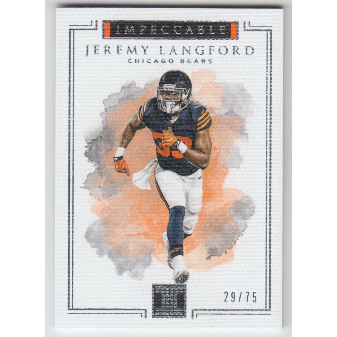 2017 Panini Impeccable #8 Jeremy Langford
