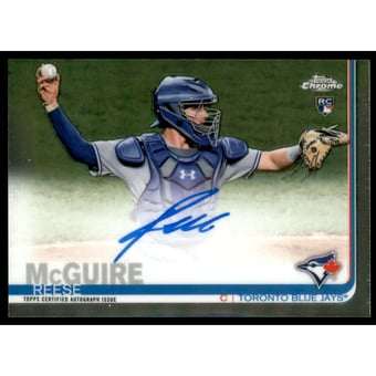 2019 Topps Chrome Rookie Autographs #RARM Reese McGuire