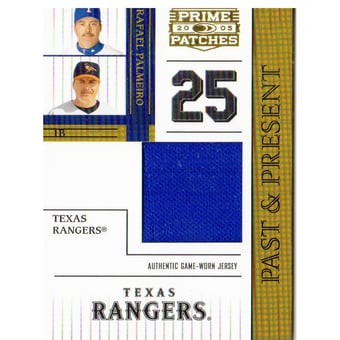 2005 Prime Patches Past and Present Jersey #6 Rafael Palmeiro/150
