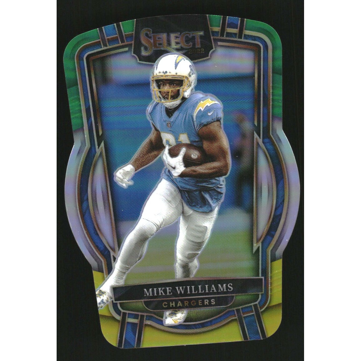 2022 Select Prizm Green and Yellow Die Cut #246 Mike Williams