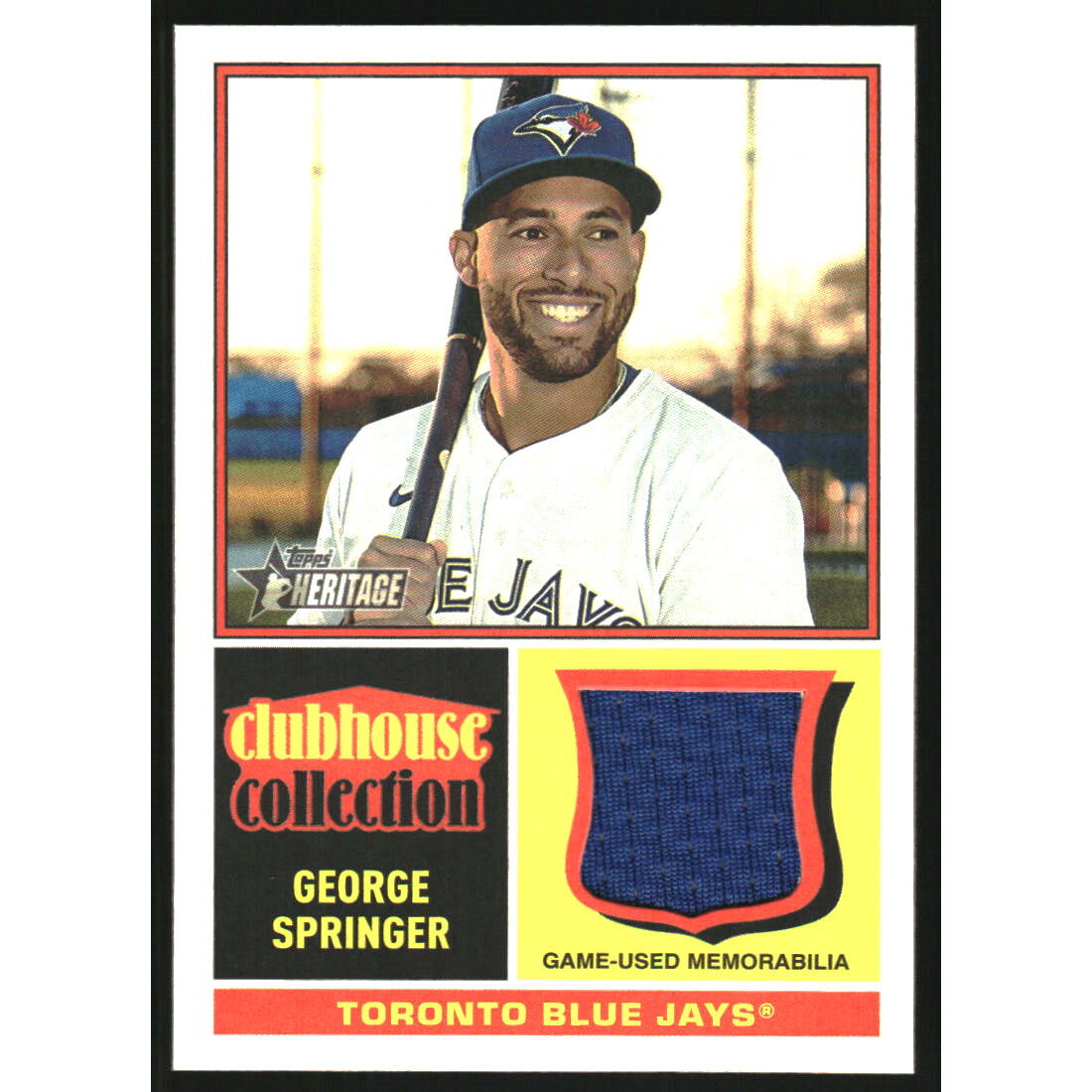 2025 Topps Heritage Clubhouse Collection Relics #CCRGS George Springer HN