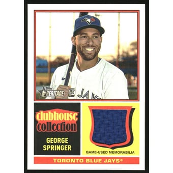 2025 Topps Heritage Clubhouse Collection Relics #CCRGS George Springer HN