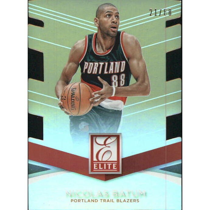 2014-15 Elite Jersey Number Die Cuts #26 Nicolas Batum/88 2014-15 Elite Jersey Number Die Cuts #26 Nicolas Batum/88