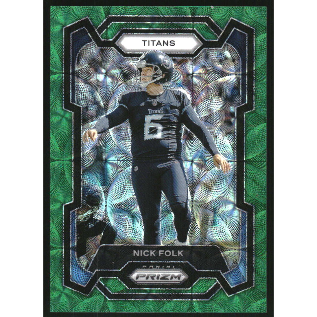 2023 Panini Prizm Prizms Green Scope #208 Nick Folk