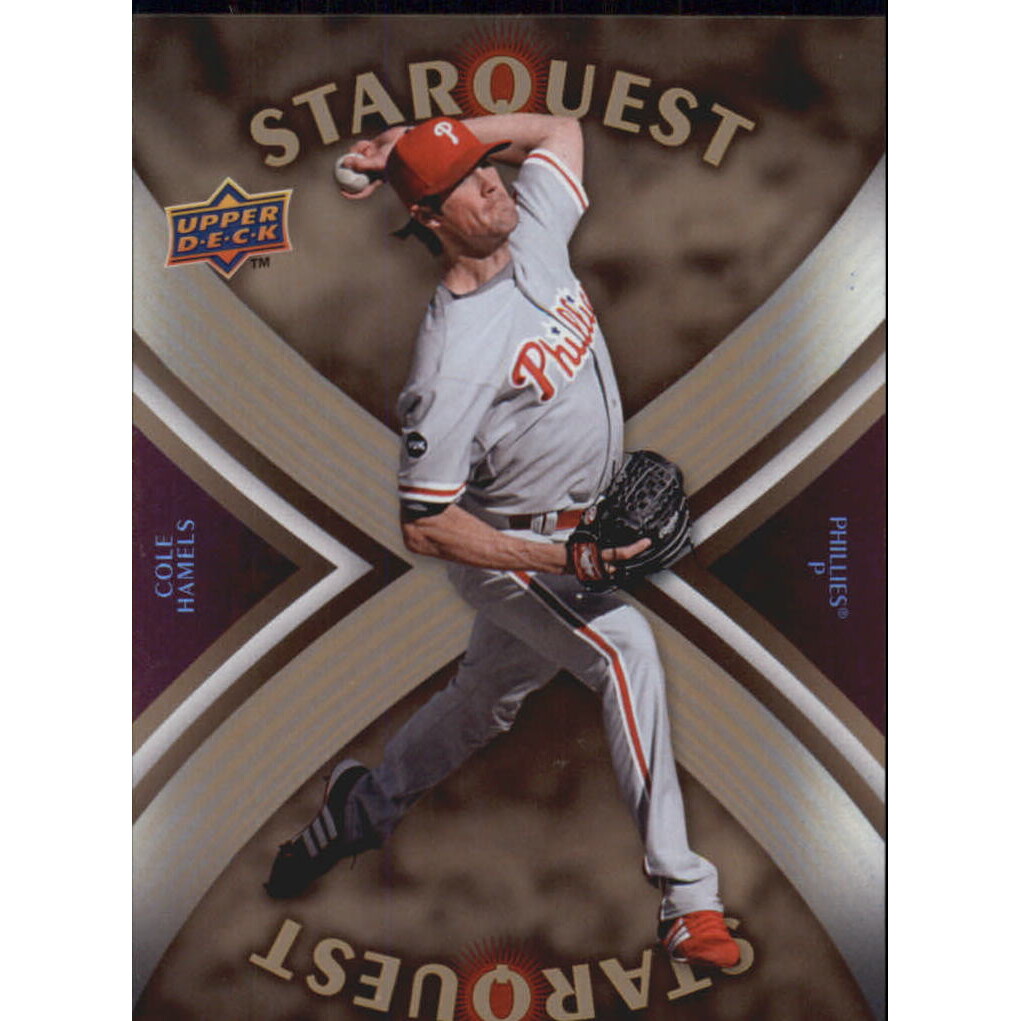 2008 Upper Deck StarQuest Ultra Rare #38 Cole Hamels. rookie card picture