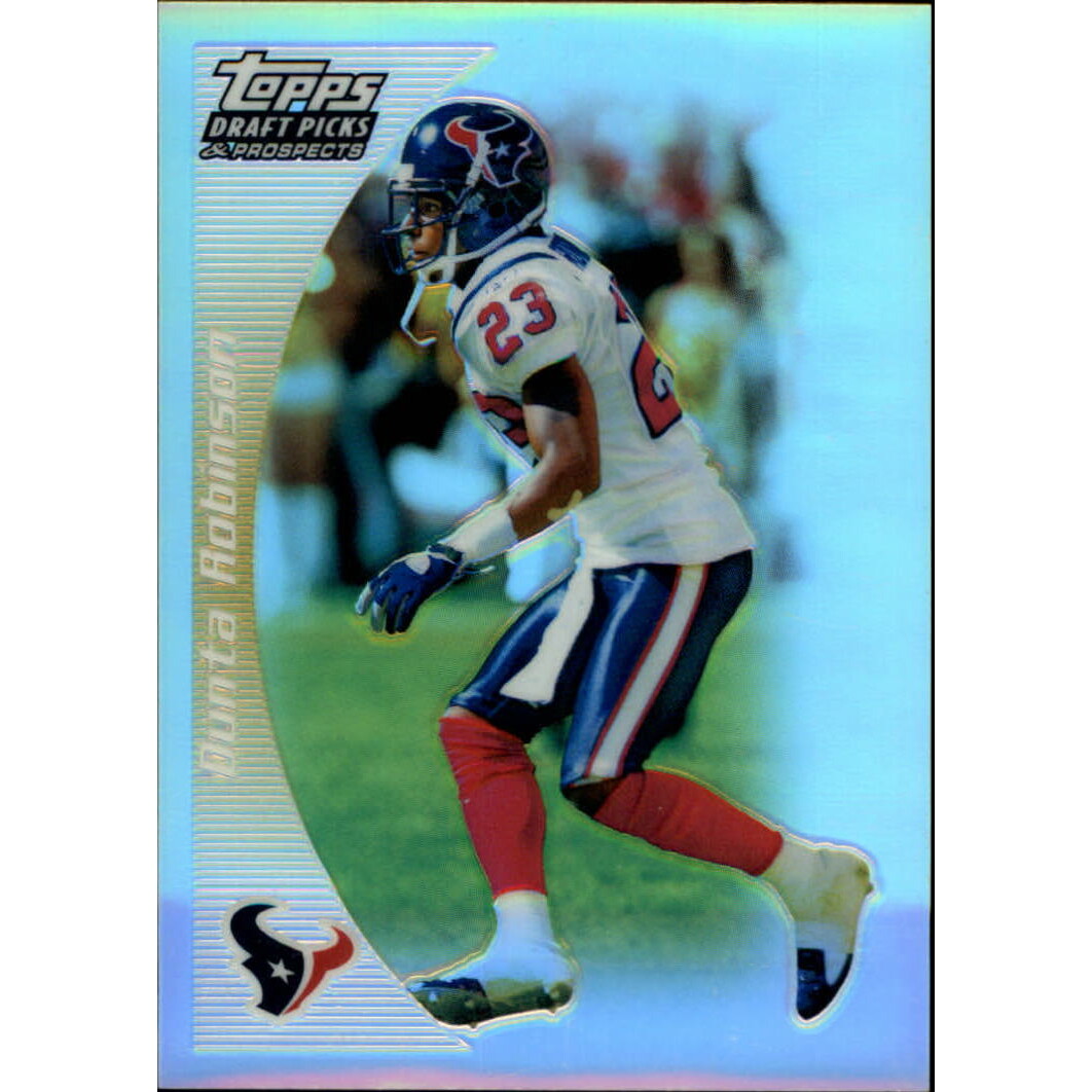2005 Topps Draft Picks and Prospects Chrome Gold Refractors #103 Dunta Robinson. rookie card picture
