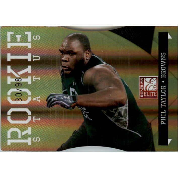 2011 Donruss Elite Status #175 Phil Taylor/98. rookie card picture