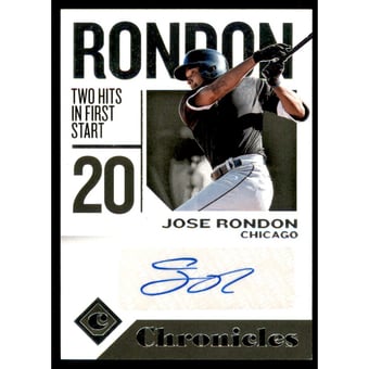 2018 Panini Chronicles Autographs #CAJR Jose Rondon