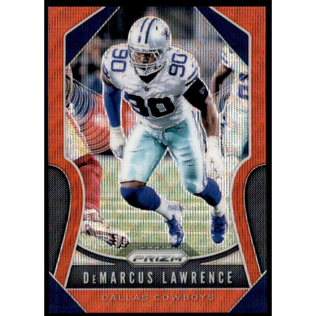 2019 Panini Prizm Prizms Red Wave #39 DeMarcus Lawrence. rookie card picture