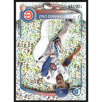 2025 Bowman Chrome Prospects Speckle Refractors #BCP110 Fernando Cruz