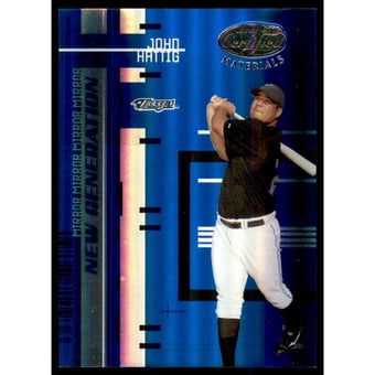 2005 Leaf Certified Materials Mirror Blue #220 John Hattig NG