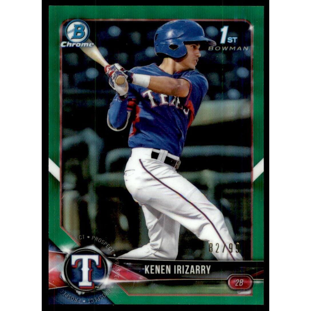 2018 Bowman Chrome Draft Green Refractors #BDC140 Kenen Irizarry