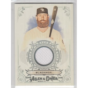 2018 Topps Allen and Ginter Relics #FSRBCB Charlie Blackmon B