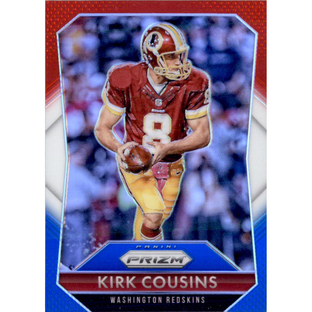 2015 Panini Prizm Prizms Red White and Blue #154 Kirk Cousins
