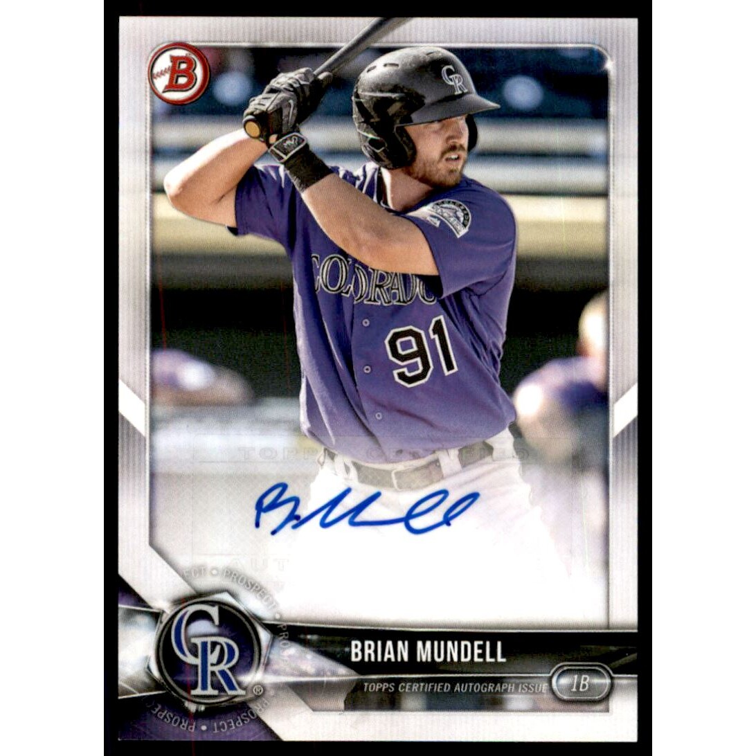 2018 Bowman Prospect Autographs #PABMU Brian Mundell