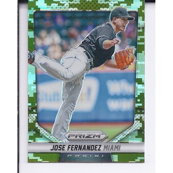 2014 Panini Prizm Prizms Camo #107 Jose Fernandez