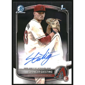 2025 Bowman Chrome Prospect Autographs #CPASG Spencer Giesting