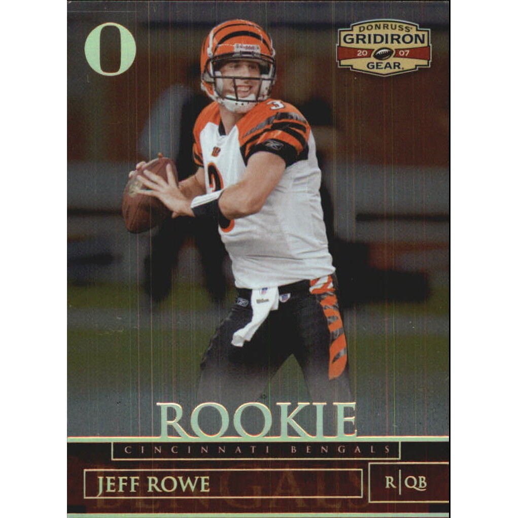 2007 Donruss Gridiron Gear Gold Holofoil O's #149 Jeff Rowe