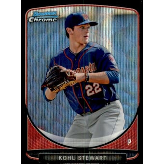 2013 Bowman Chrome Draft Draft Picks Black Wave Refractors #BDPP2 Kohl Stewart