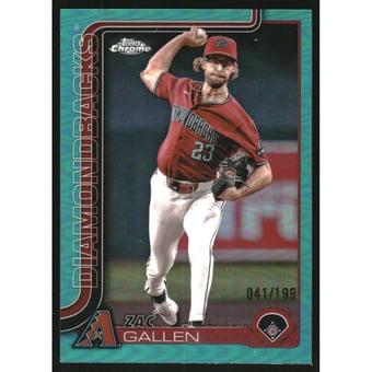 2025 Topps Chrome Aqua Refractors #4 Zac Gallen