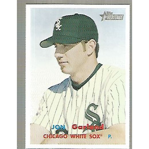 2006 Topps Heritage #343 Jon Garland SP. rookie card picture