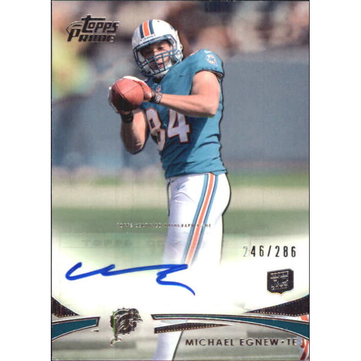 2012 Topps Prime Rookie Autographs #74 Michael Egnew/286. rookie card picture