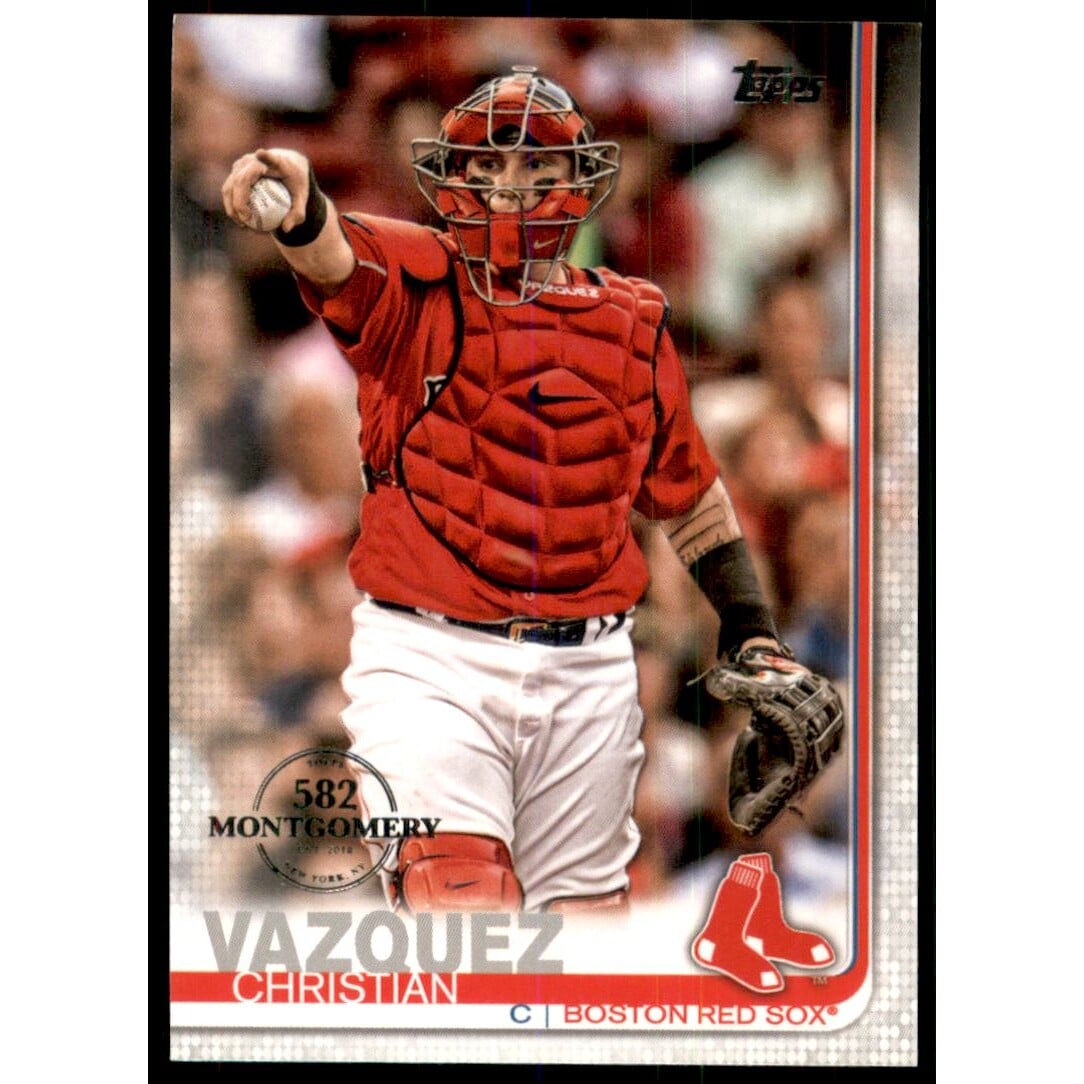 2019 Topps Factory Set 582 Montgomery #373 Christian Vazquez