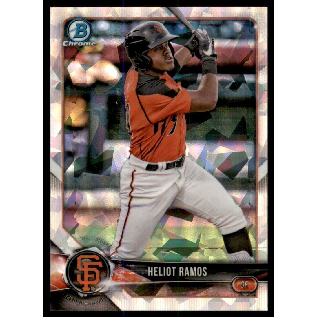 2018 Bowman Chrome Prospects Atomic Refractors #BCP143 Heliot Ramos