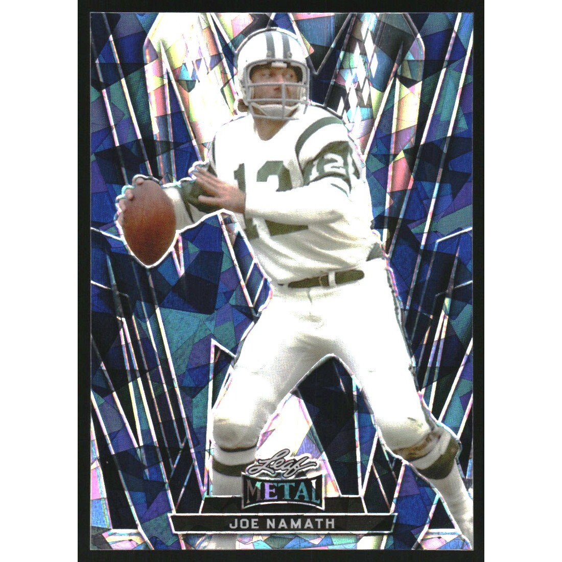 2024 Leaf Metal Crystal Blue #58 Joe Namath