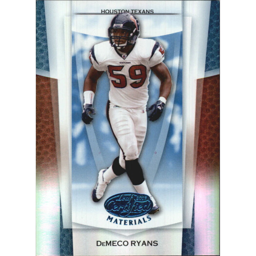 2007 Leaf Certified Materials Mirror Blue #117 DeMeco Ryans