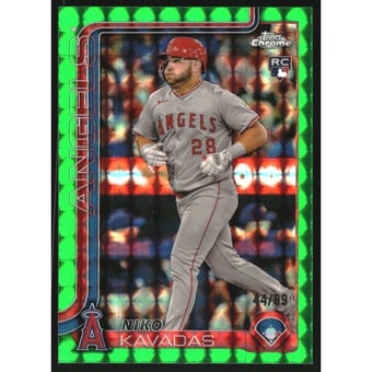 2025 Topps Chrome Green Geometric Refractors #20 Niko Kavadas