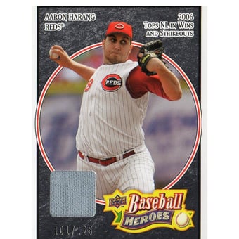 2008 Upper Deck Heroes Jersey Black #49 Aaron Harang