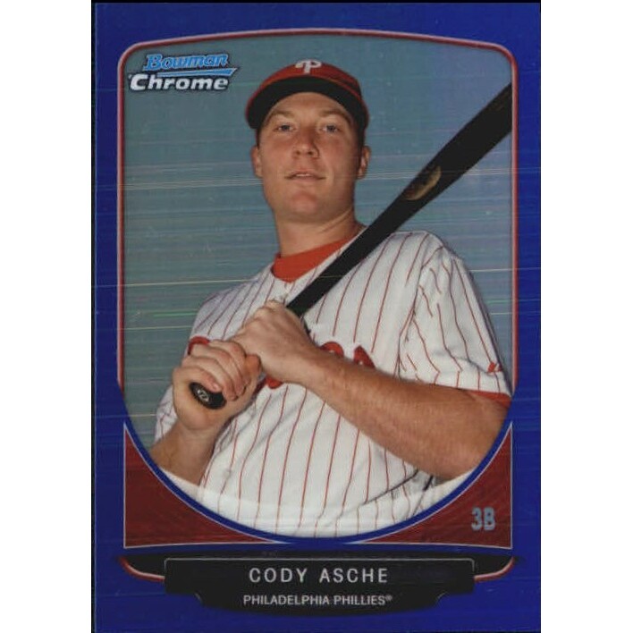 2013 Bowman Chrome Prospects Blue Refractors #BCP192 Cody Asche. rookie card picture